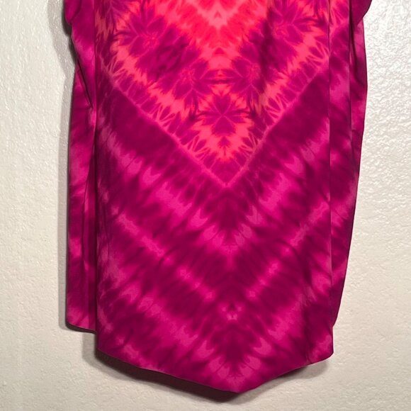 Aqua Green Plus Size 2X Pink Tie-Dye Tankini Swim Top Adjustable Straps NWOT - Picture 8 of 9